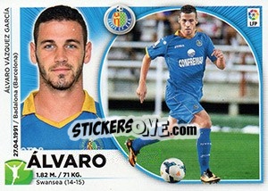 Sticker Alvaro (18) - Liga Spagnola 2014-2015 n. 318 - Colecciones ESTE