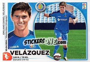 Sticker Velázquez (20) - Liga Spagnola 2014-2015 n. 320 - Colecciones ESTE