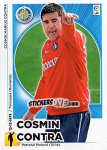 Sticker Entrenador Getafe - Cosmin Contra (22) - Liga Spagnola 2014-2015 n. 322 - Colecciones ESTE