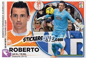 Sticker Roberto (1) - Liga Spagnola 2014-2015 - Colecciones ESTE