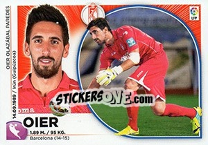 Sticker Oier (2) - Liga Spagnola 2014-2015 n. 332 - Colecciones ESTE