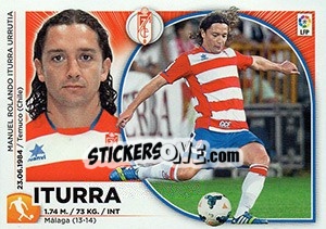 Sticker Iturra (9) - Liga Spagnola 2014-2015 n. 339 - Colecciones ESTE
