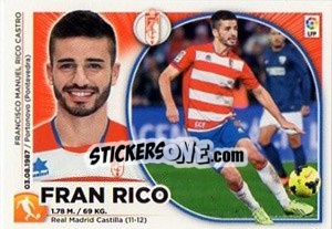 Sticker Fran Rico (11) - Liga Spagnola 2014-2015 n. 341 - Colecciones ESTE