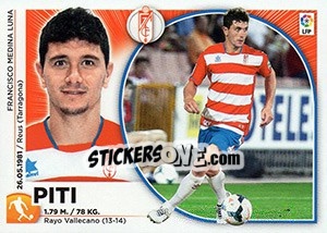 Sticker Piti (15) - Liga Spagnola 2014-2015 n. 345 - Colecciones ESTE