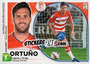 Sticker Ortuño (20) - Liga Spagnola 2014-2015 n. 350 - Colecciones ESTE