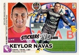 Sticker Keylor Navas (1) - Liga Spagnola 2014-2015 n. 361 - Colecciones ESTE