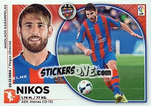 Sticker Nikos (8) - Liga Spagnola 2014-2015 n. 368 - Colecciones ESTE