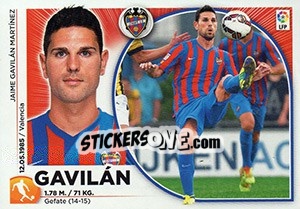 Sticker Gavilan (12) - Liga Spagnola 2014-2015 n. 372 - Colecciones ESTE