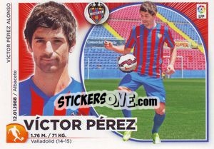 Sticker Victor Perez (19) - Liga Spagnola 2014-2015 - Colecciones ESTE