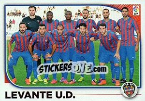 Sticker Levante Equipo (21) - Liga Spagnola 2014-2015 n. 381 - Colecciones ESTE