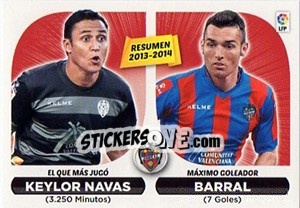 Figurina Resumen Levante (24) - Liga Spagnola 2014-2015 n. 384 - Colecciones ESTE