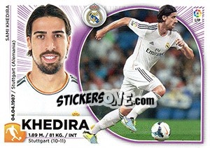 Sticker Khedira (10) - Liga Spagnola 2014-2015 n. 400 - Colecciones ESTE