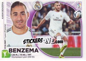 Sticker Benzema (17) - Liga Spagnola 2014-2015 n. 407 - Colecciones ESTE