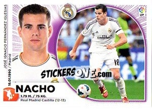 Sticker Nacho Fernández (19) - Liga Spagnola 2014-2015 - Colecciones ESTE