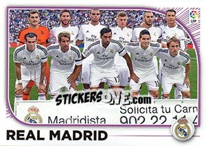 Sticker Real Madrid Equipo (21) - Liga Spagnola 2014-2015 n. 411 - Colecciones ESTE