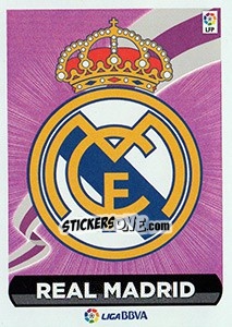 Sticker Escudo Real Madrid (23) - Liga Spagnola 2014-2015 n. 413 - Colecciones ESTE