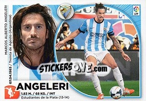 Sticker Angeleri (4) - Liga Spagnola 2014-2015 n. 424 - Colecciones ESTE