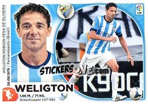 Sticker Weligton (5) - Liga Spagnola 2014-2015 - Colecciones ESTE