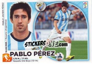 Sticker Pablo Perez (13) - Liga Spagnola 2014-2015 - Colecciones ESTE