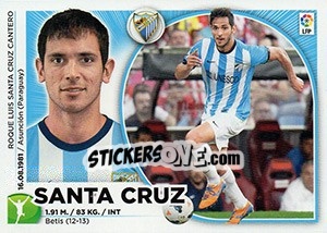 Sticker Roque Santa Cruz (17) - Liga Spagnola 2014-2015 n. 437 - Colecciones ESTE