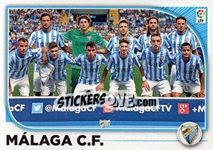 Sticker Málaga Equipo (21) - Liga Spagnola 2014-2015 n. 441 - Colecciones ESTE
