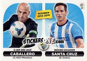 Sticker Resumen Malaga (24) - Liga Spagnola 2014-2015 n. 444 - Colecciones ESTE
