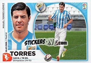 Sticker Miguel Torres (3 BIS) - Liga Spagnola 2014-2015 - Colecciones ESTE