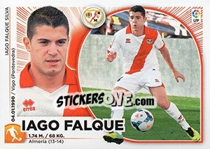 Sticker Iago Falque (14) - Liga Spagnola 2014-2015 - Colecciones ESTE