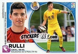 Figurina Rulli (1) - Liga Spagnola 2014-2015 - Colecciones ESTE