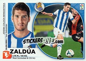 Sticker Zaldua (4) - Liga Spagnola 2014-2015 n. 484 - Colecciones ESTE