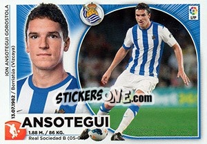 Cromo Ansotegui (7) - Liga Spagnola 2014-2015 n. 487 - Colecciones ESTE