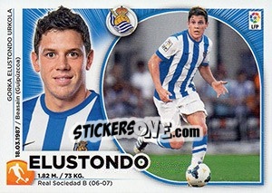 Sticker Elustondo (10) - Liga Spagnola 2014-2015 n. 490 - Colecciones ESTE