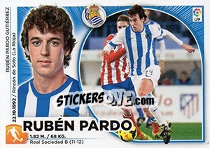 Figurina Ruben Pardo (11) - Liga Spagnola 2014-2015 - Colecciones ESTE