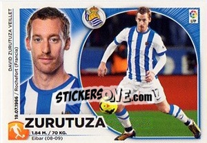 Sticker Zurutuza (14) - Liga Spagnola 2014-2015 - Colecciones ESTE