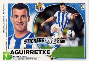 Sticker Aguirretxe (16) - Liga Spagnola 2014-2015 n. 496 - Colecciones ESTE