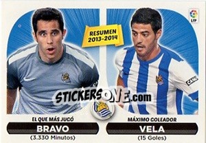 Sticker Resumen Real Sociedad (24) - Liga Spagnola 2014-2015 - Colecciones ESTE