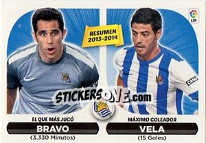 Sticker Resumen Real Sociedad (24) - Liga Spagnola 2014-2015 n. 504 - Colecciones ESTE