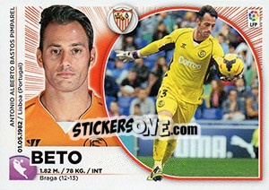 Sticker Beto (1) - Liga Spagnola 2014-2015 - Colecciones ESTE