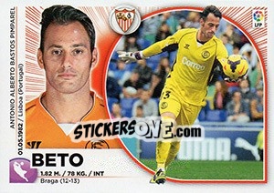Sticker Beto (1) - Liga Spagnola 2014-2015 n. 511 - Colecciones ESTE