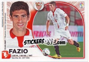 Sticker Fazio (6) - Liga Spagnola 2014-2015 n. 516 - Colecciones ESTE