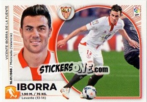 Sticker Iborra (10) - Liga Spagnola 2014-2015 n. 520 - Colecciones ESTE