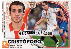 Sticker Cristoforo (12) - Liga Spagnola 2014-2015 n. 522 - Colecciones ESTE