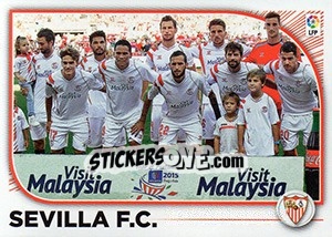 Sticker Sevilla Equipo (21) - Liga Spagnola 2014-2015 n. 531 - Colecciones ESTE