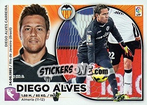 Sticker Diego Alves (1) - Liga Spagnola 2014-2015 n. 541 - Colecciones ESTE