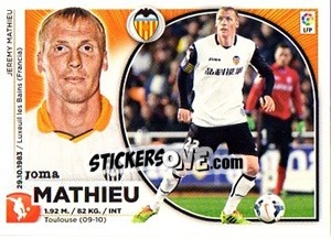 Sticker Jérémy Mathieu (7) - Liga Spagnola 2014-2015 n. 547 - Colecciones ESTE