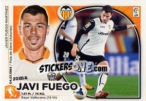 Sticker Javi Fuego (9) - Liga Spagnola 2014-2015 n. 549 - Colecciones ESTE