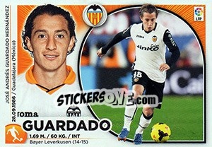 Sticker Guardado (10) - Liga Spagnola 2014-2015 n. 550 - Colecciones ESTE