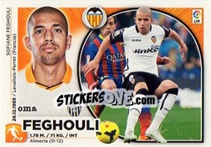 Cromo Feghouli (12) - Liga Spagnola 2014-2015 - Colecciones ESTE