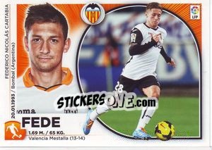 Sticker Fede (14) - Liga Spagnola 2014-2015 n. 554 - Colecciones ESTE