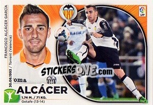 Sticker Alcacer (18) - Liga Spagnola 2014-2015 - Colecciones ESTE